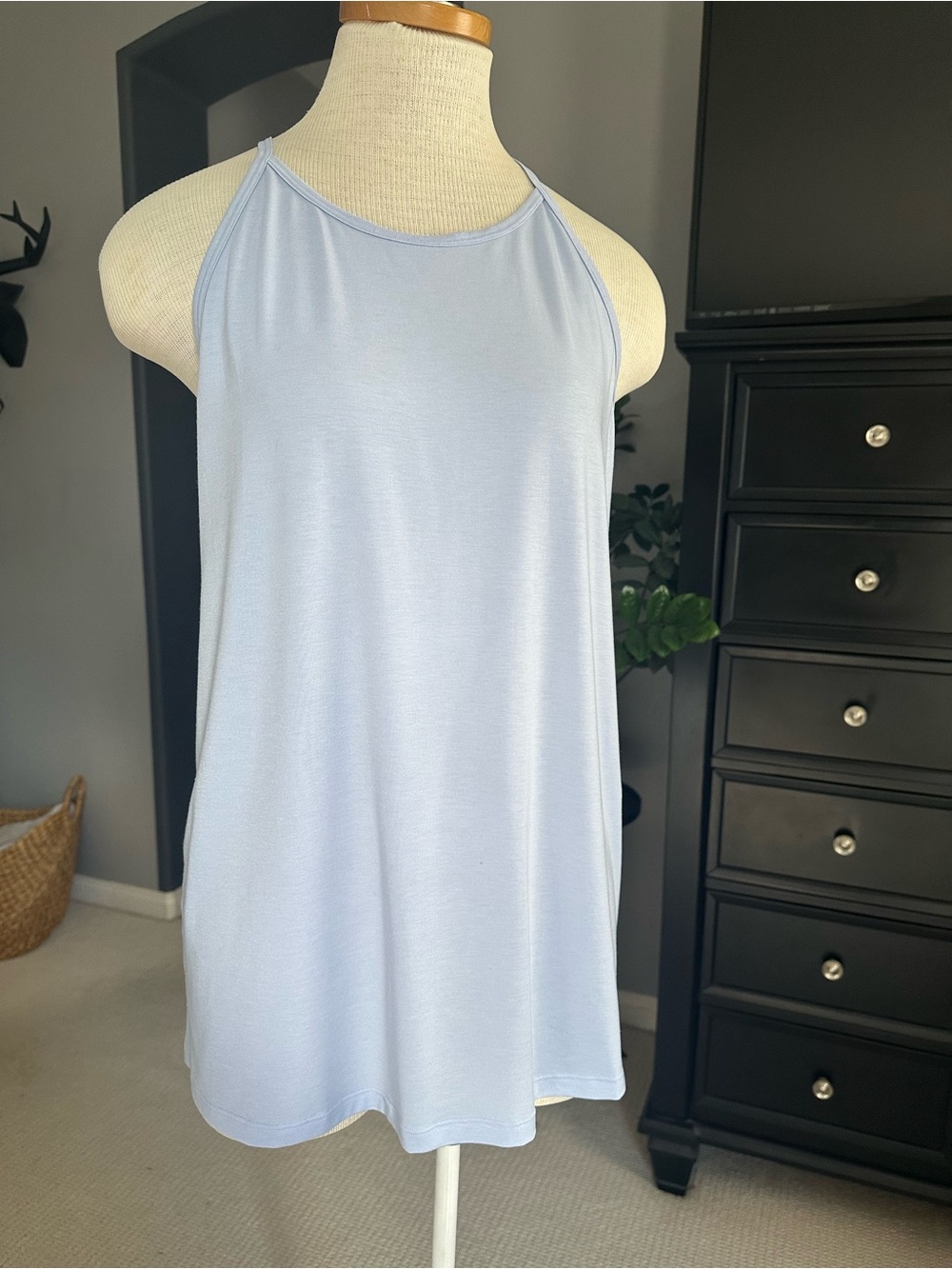 Athleta Halter Neck Performance Tank Light Blue size large
